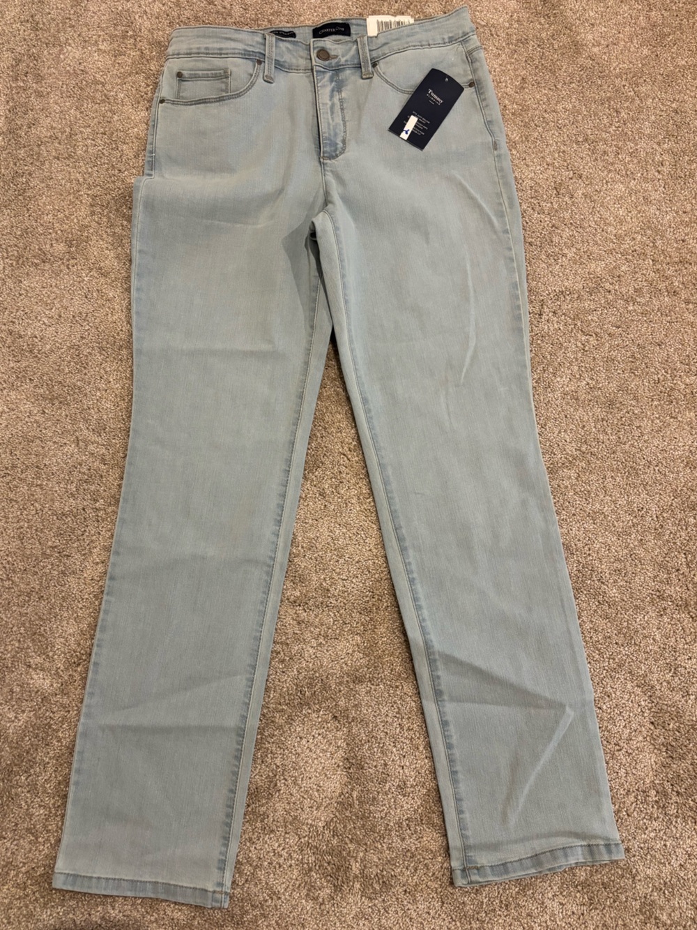 Charter Club Straight Jeans in Light Blue
